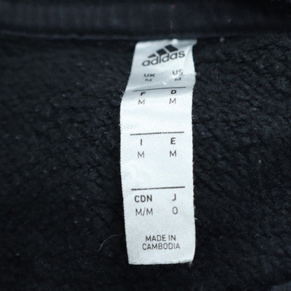 Adidas Men's Black Medium Pullover Hoodie with Logo and Kangaroo Pocket