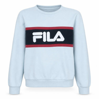 Fila Women White Logo Crew Neck Sweatshirt Size 12