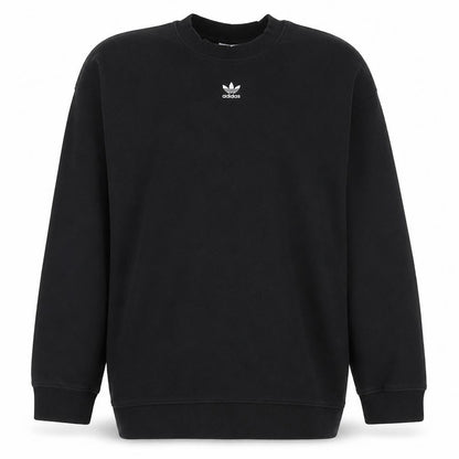 Adidas Women's Black Crew Neck Long Sleeve Pullover Sweatshirt Size 16