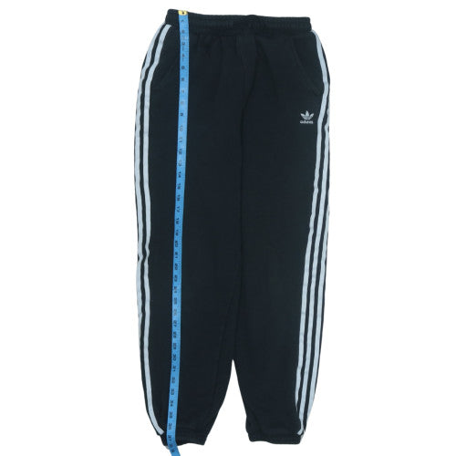 adidas Womens Black Size 10 Track Pants with 3 Stripes