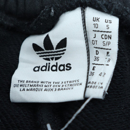 adidas Womens Black Size 10 Track Pants with 3 Stripes