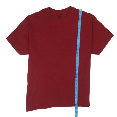Champion Men's Red XL Crew Neck Cotton T-Shirt