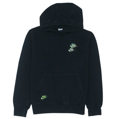 Nike Mens Black Small Pullover Hoodie with Logo Embroidery