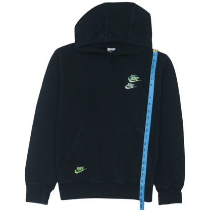 Nike Mens Black Small Pullover Hoodie with Logo Embroidery