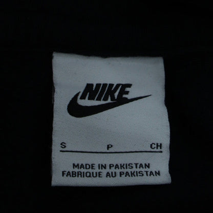 Nike Mens Black Small Pullover Hoodie with Logo Embroidery