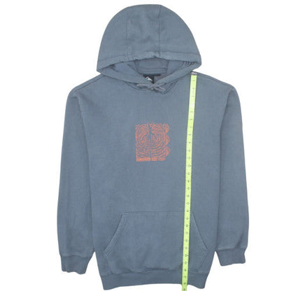 Quiksilver Men's Blue Pullover Hoodie Small Graphic Fleece