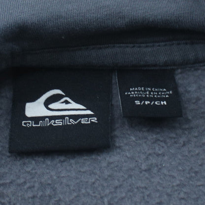 Quiksilver Men's Blue Pullover Hoodie Small Graphic Fleece