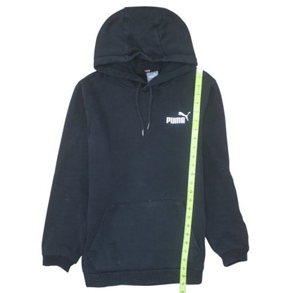 Puma Men’s Black Pullover Hoodie S Regular Fit Fleece Sportswear