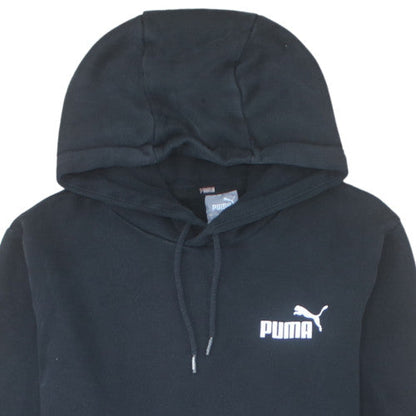 Puma Men’s Black Pullover Hoodie S Regular Fit Fleece Sportswear