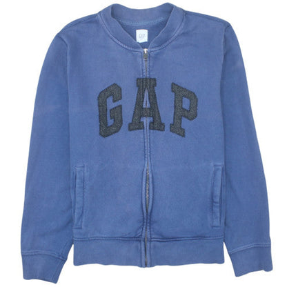 GAP Men's Blue Full Zip Logo Sweatshirt Size M