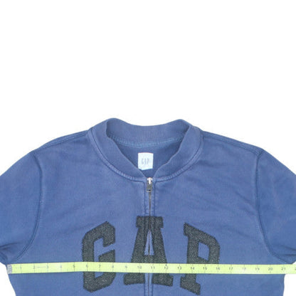 GAP Men's Blue Full Zip Logo Sweatshirt Size M