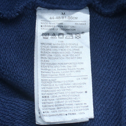 GAP Men's Blue Full Zip Logo Sweatshirt Size M