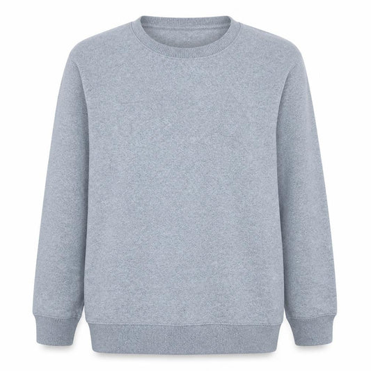 Front view of Fila women’s grey xxl pullover sweatshirt classic crew neck logo
