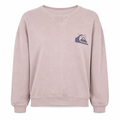 Quiksilver Women's Pink Crew Neck Pullover Sweatshirt Size L