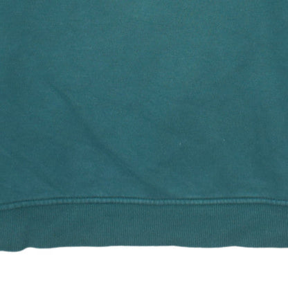 Reebok Mens Green Crew Neck Pullover Sweatshirt M Regular Fit