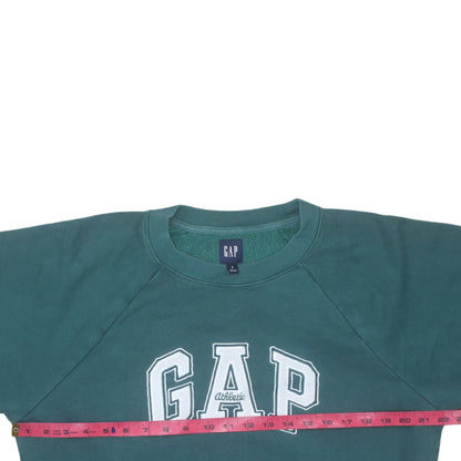 GAP Women’s Green Small Pullover Sweatshirt Logo Athletic Style
