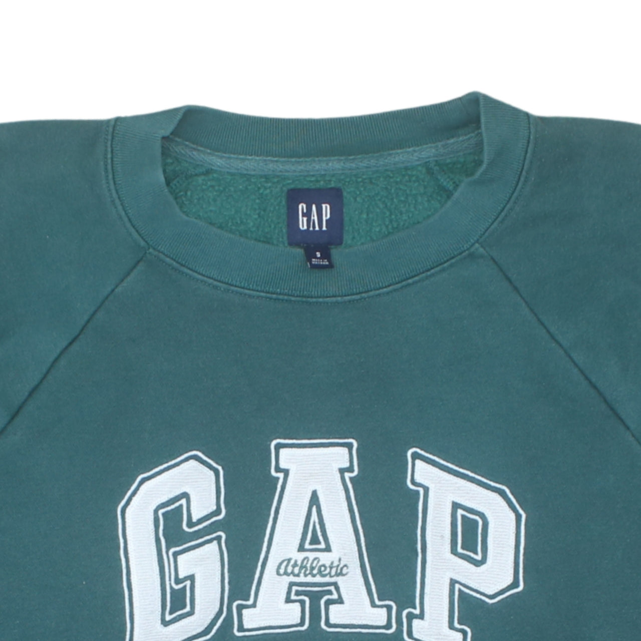 GAP Women’s Green Small Pullover Sweatshirt Logo Athletic Style