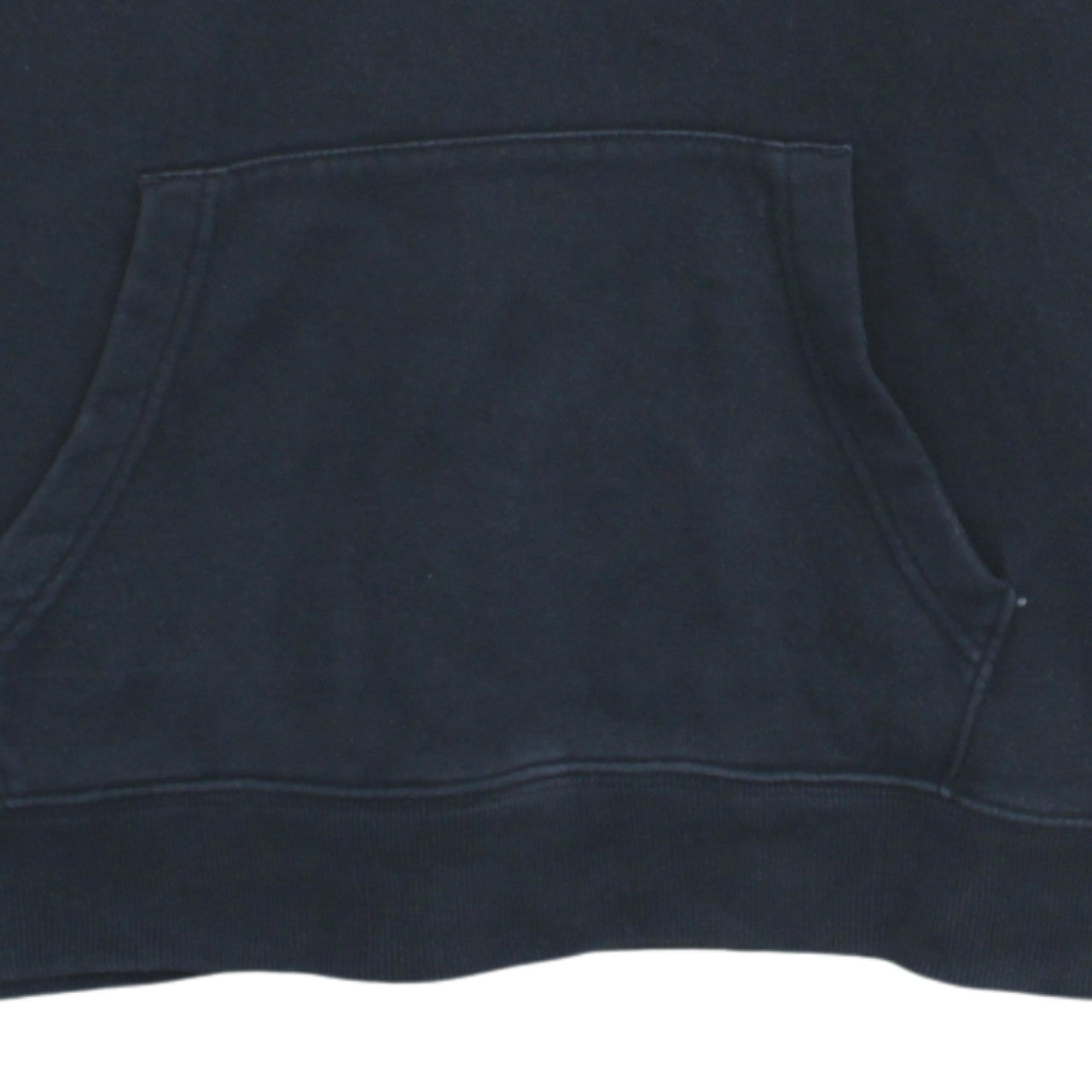 GAP Mens Black Pullover Hoodie L Logo Cotton Fleece Sweatshirt
