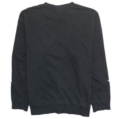 Puma Men's Black Logo Crew Neck Pullover Sweatshirt Size L