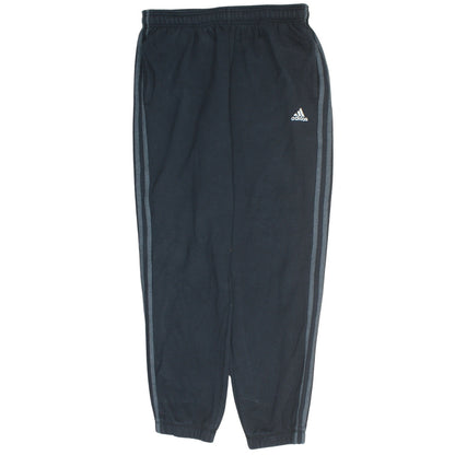 Adidas Mens Black Logo Tracksuit Joggers L Regular Fit