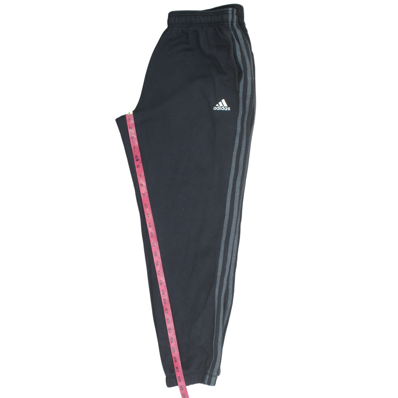 Adidas Mens Black Logo Tracksuit Joggers L Regular Fit
