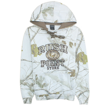 Signature Sportswear Mens White Camo Hoodie L Pullover Hunting Style