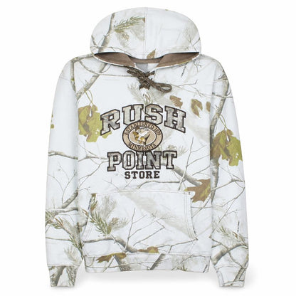 Signature Sportswear Mens White Camo Hoodie L Pullover Hunting Style