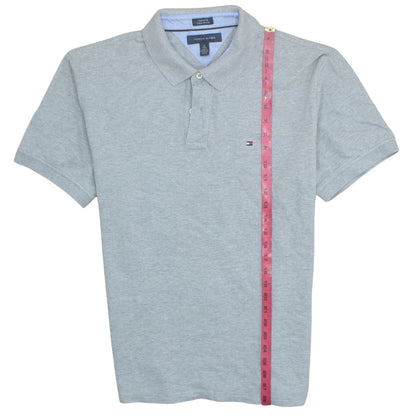 Tommy Hilfiger Men's Grey Custom Fit Polo Shirt Size XL
