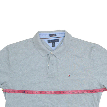 Tommy Hilfiger Men's Grey Custom Fit Polo Shirt Size XL