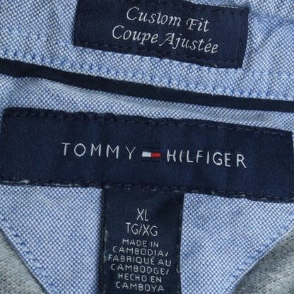 Tommy Hilfiger Men's Grey Custom Fit Polo Shirt Size XL