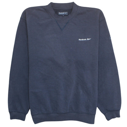 Reebok Men's Blue Small Essentials Crew Neck Sweatshirt