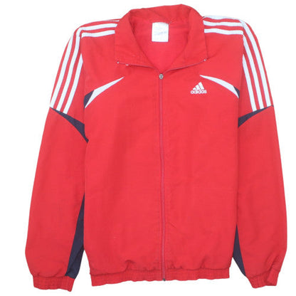 Adidas Men Red Full Zip Sports Sweatshirt Jacket M