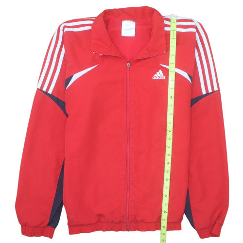 Adidas Men Red Full Zip Sports Sweatshirt Jacket M