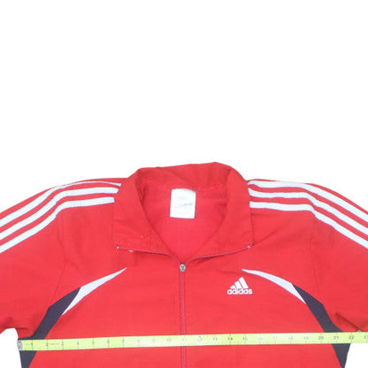 Adidas Men Red Full Zip Sports Sweatshirt Jacket M