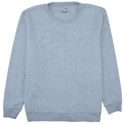 Fila Men’s Grey 2XL Crew Neck Pullover Sweatshirt