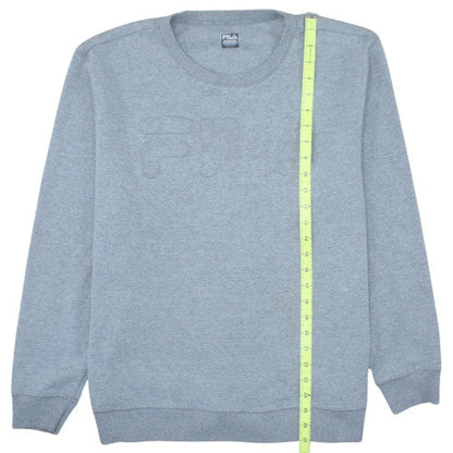 Fila Men’s Grey 2XL Crew Neck Pullover Sweatshirt