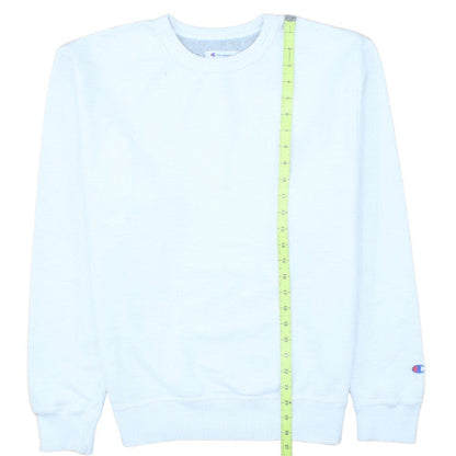 Champion Men's White Crew Neck Pullover Sweatshirt Size M