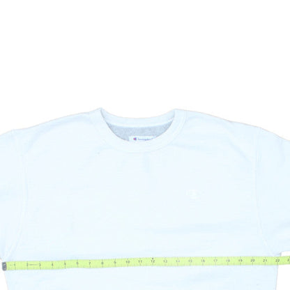 Champion Men's White Crew Neck Pullover Sweatshirt Size M