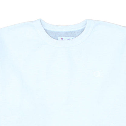 Champion Men's White Crew Neck Pullover Sweatshirt Size M