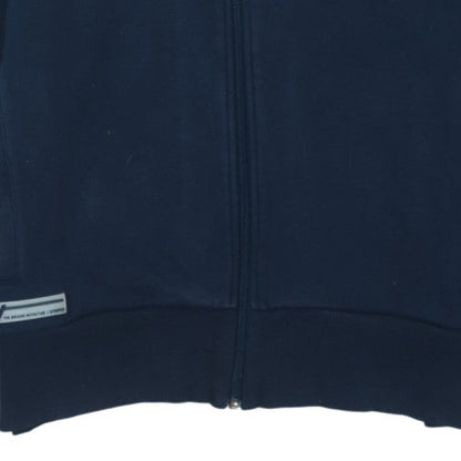 Adidas Men's Blue Full Zip Hoodie Size M Sports Fleece Jacket