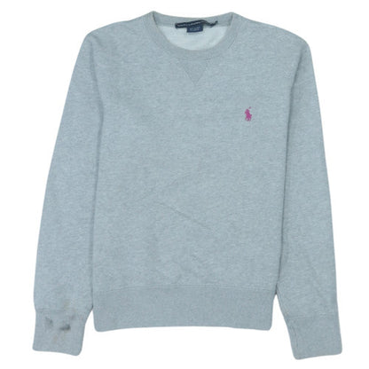 Ralph Lauren Sport Women's Grey Crew Neck Pullover Sweatshirt Size M