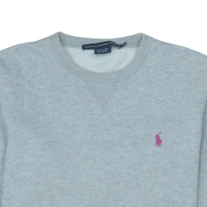 Ralph Lauren Sport Women's Grey Crew Neck Pullover Sweatshirt Size M