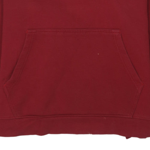 Jordan Mens Red Pullover Hoodie L Regular Fit Sports Fleece