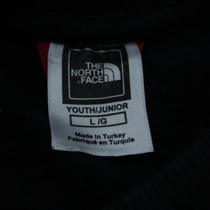 The North Face Boys Black L Sweatshirt Crew Neck Cotton Pullover