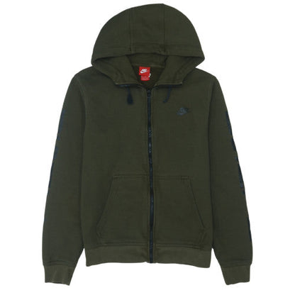 Nike Men's Green Full Zip Hoodie Size M Sportswear Fleece