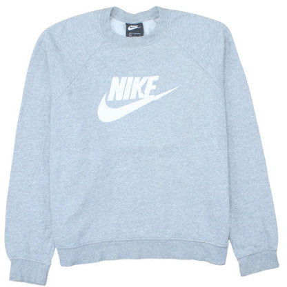 Nike Men's Grey Logo Crew Neck Pullover Sweatshirt Size L