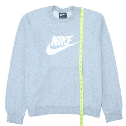 Nike Men's Grey Logo Crew Neck Pullover Sweatshirt Size L