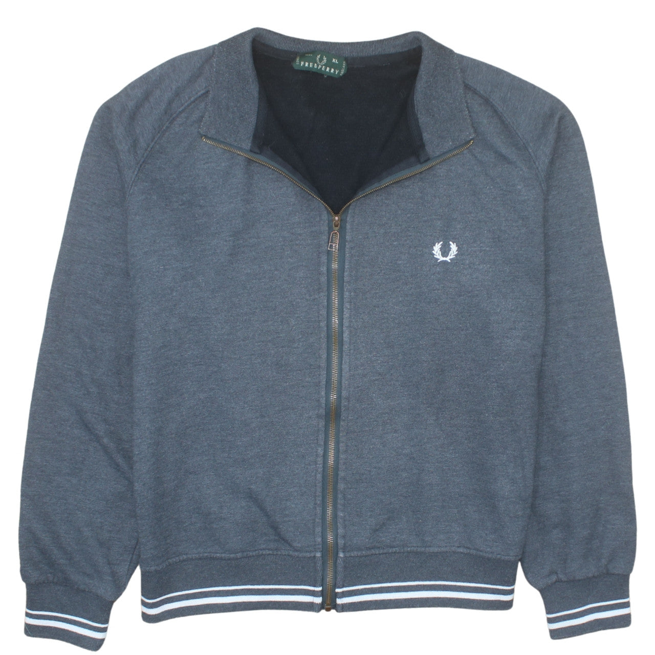 Fred Perry Mens Grey XL Full Zip Sweatshirt Jacket