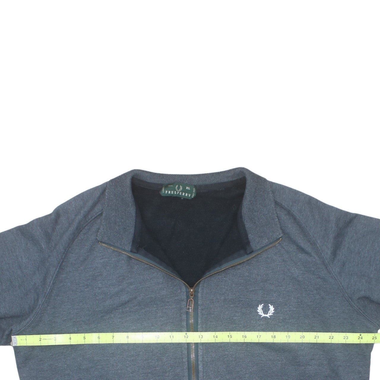 Fred Perry Mens Grey XL Full Zip Sweatshirt Jacket