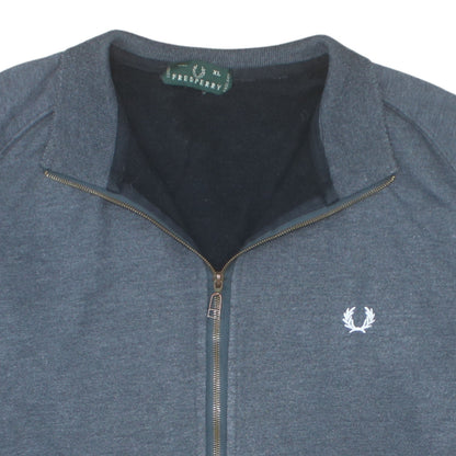 Fred Perry Mens Grey XL Full Zip Sweatshirt Jacket